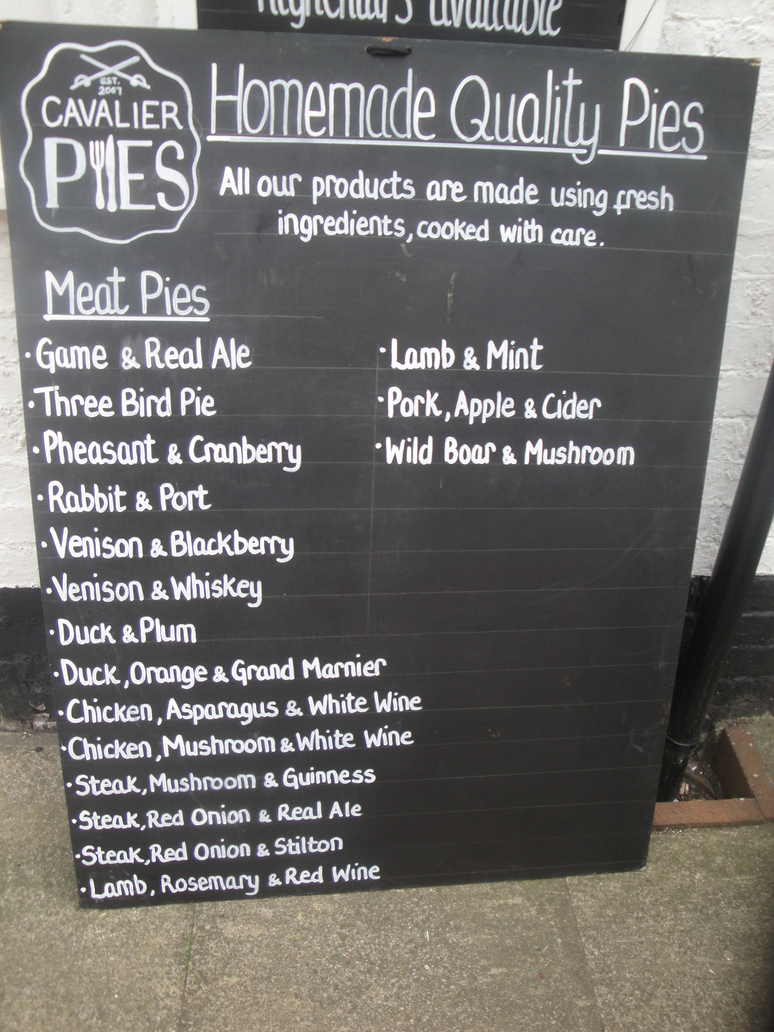 The White Hart Pie list The Nottingham Food Blog