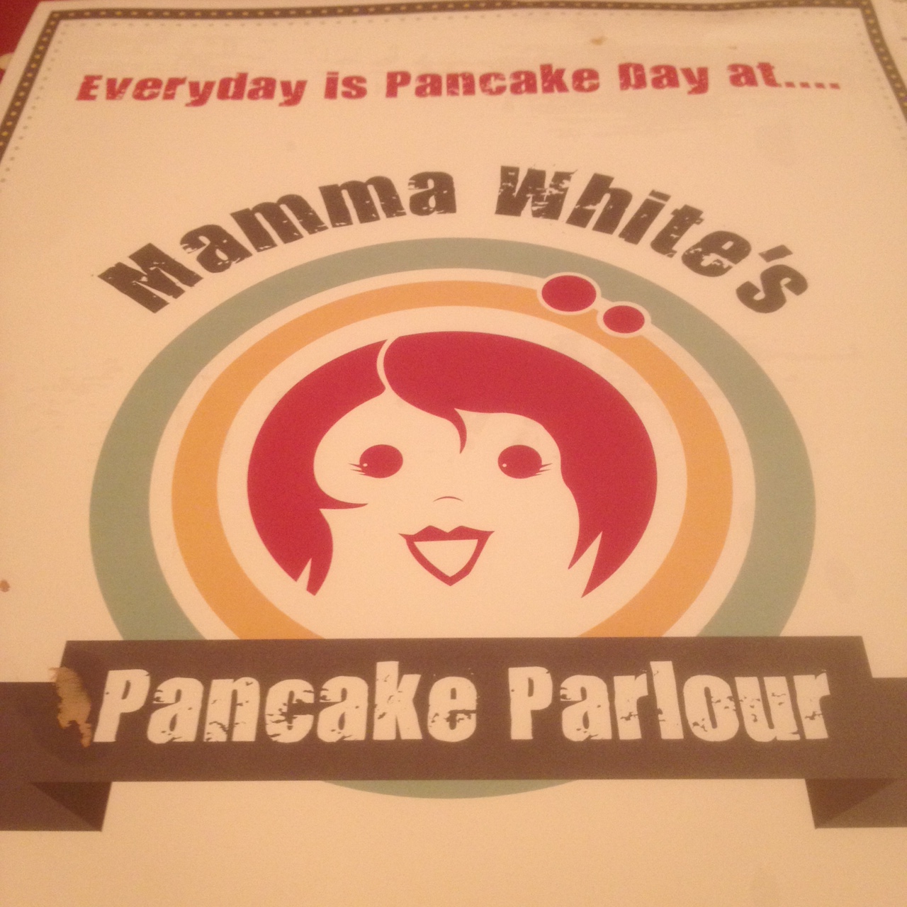 Mama White’s Pancake Parlour Bacon and Maple Syrup Pancakes! The