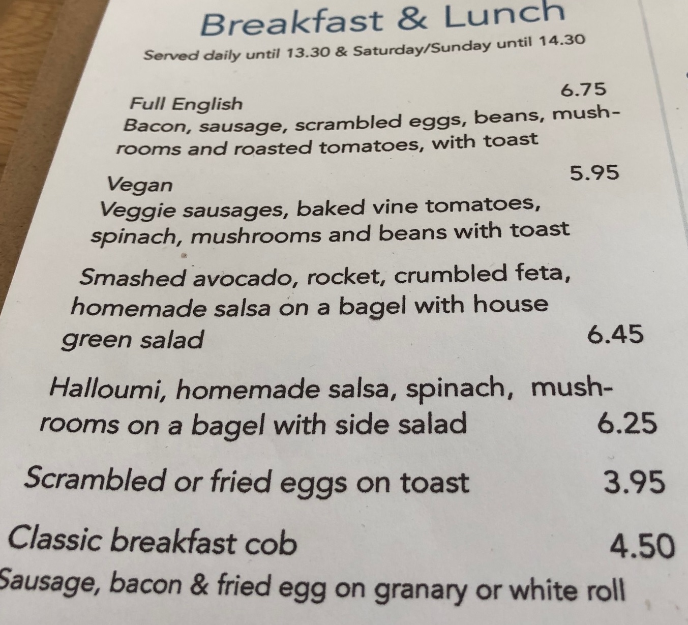 Kings Walk in Nottingham Breakfast Menu The Nottingham Food Blog