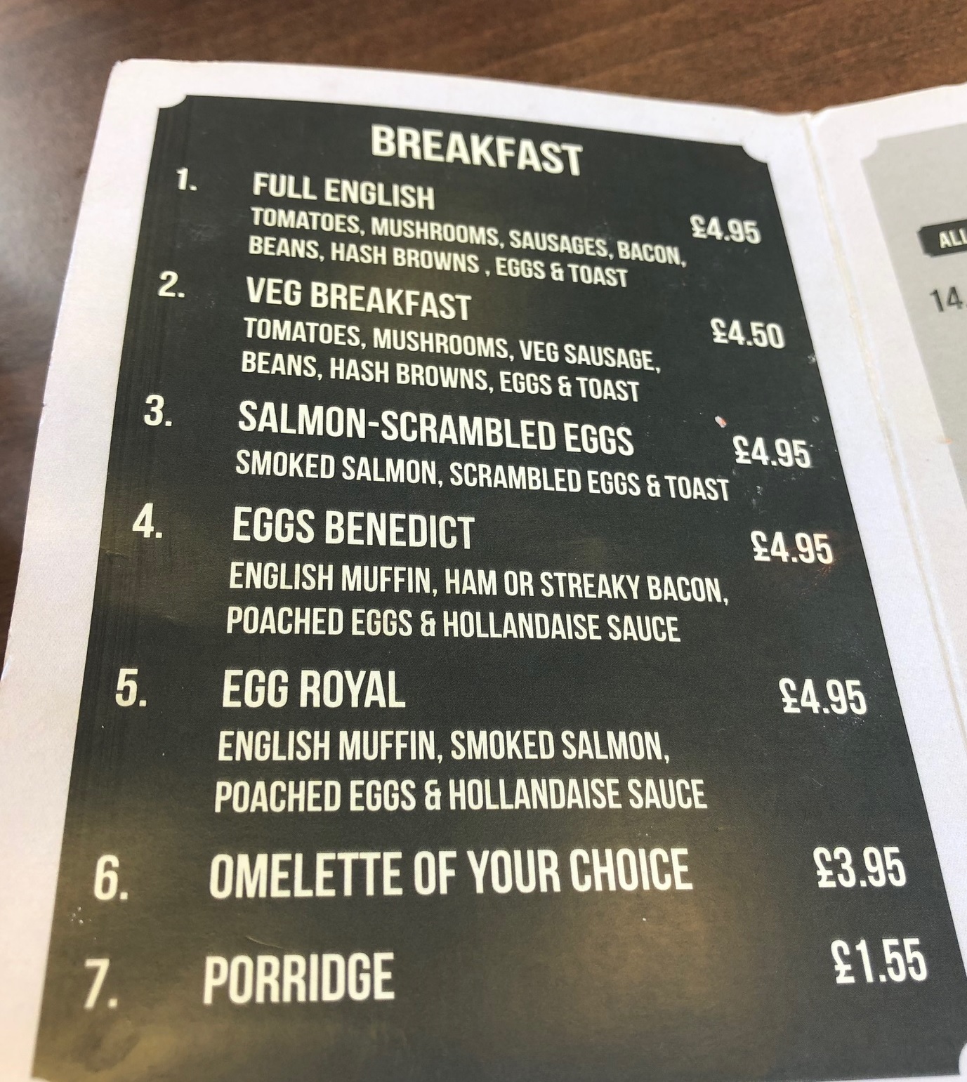 Edwalton Coffee and Snack Bar Breakfast Menu The Nottingham Food Blog