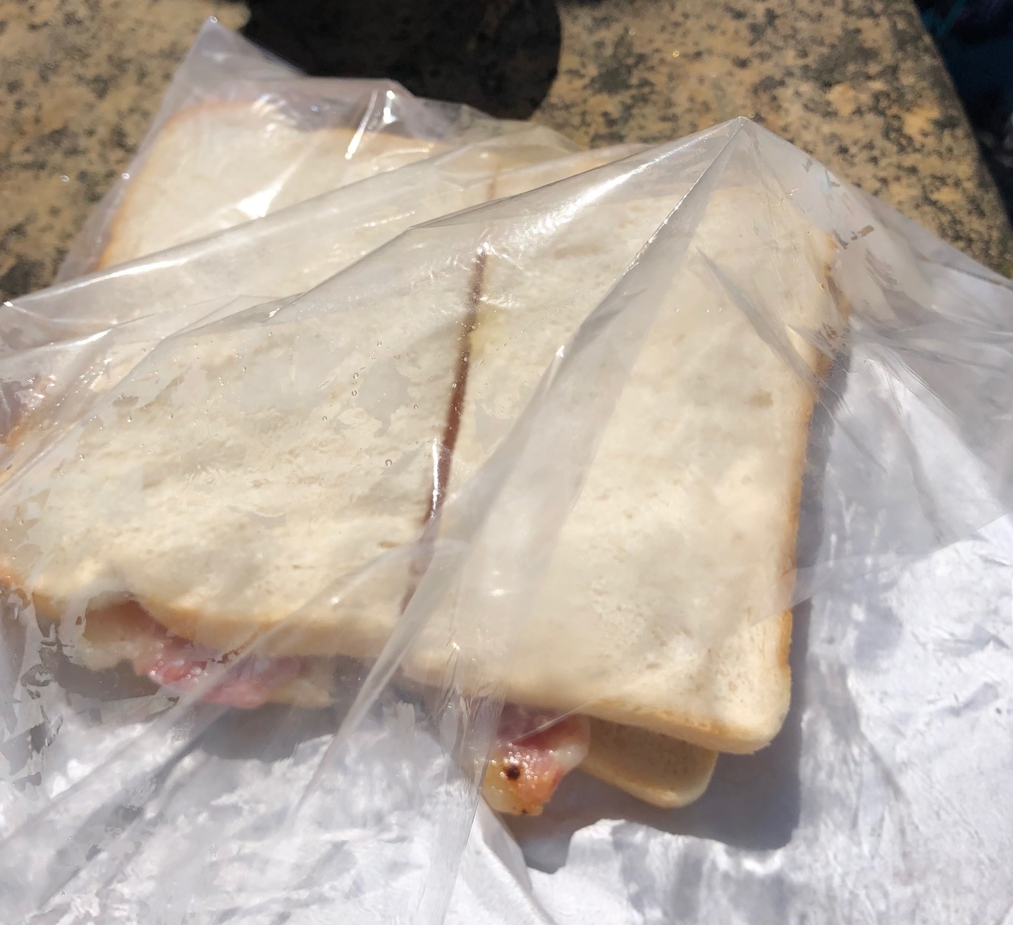 The Little Tea House in Newark Bacon and Egg Sandwich The