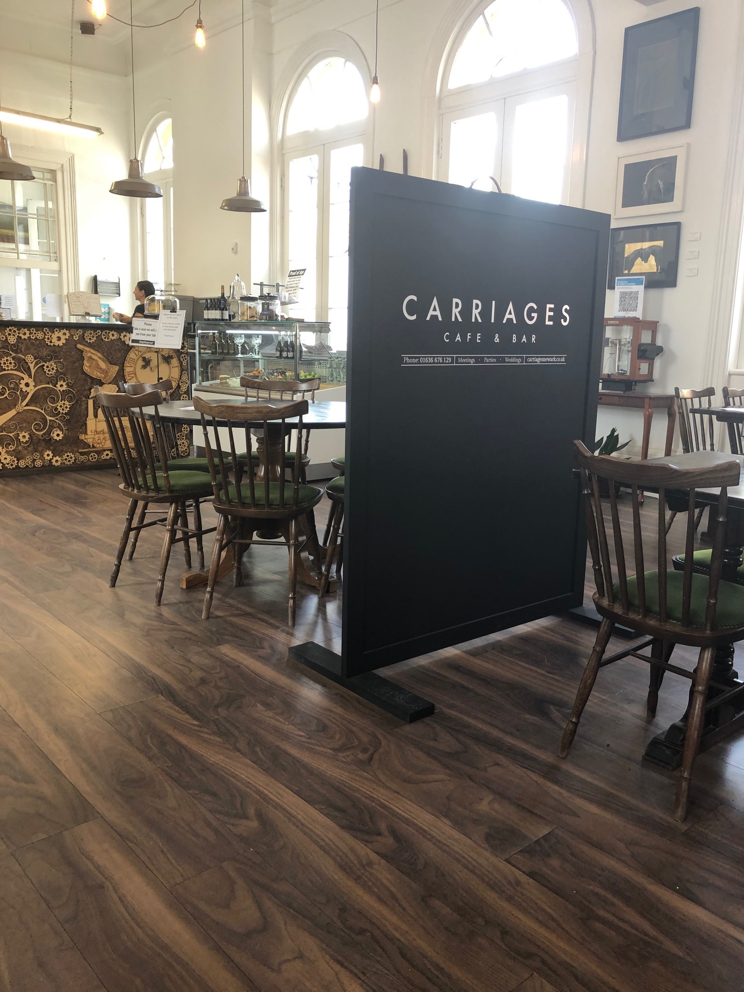 Inside Carriages in Newark The Nottingham Food Blog