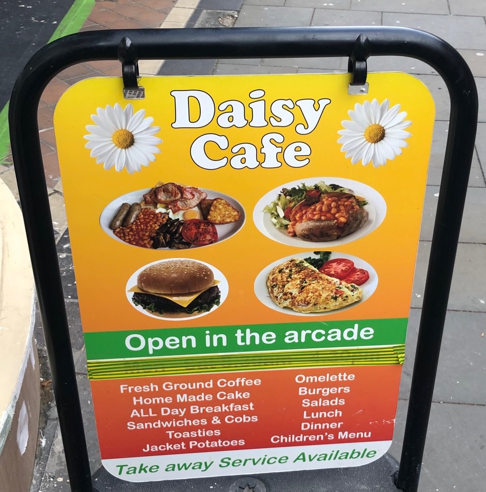 Daisy Cafe Sign The Nottingham Food Blog
