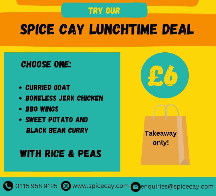 Spice Cay Lunchtime Deal The Nottingham Food Blog