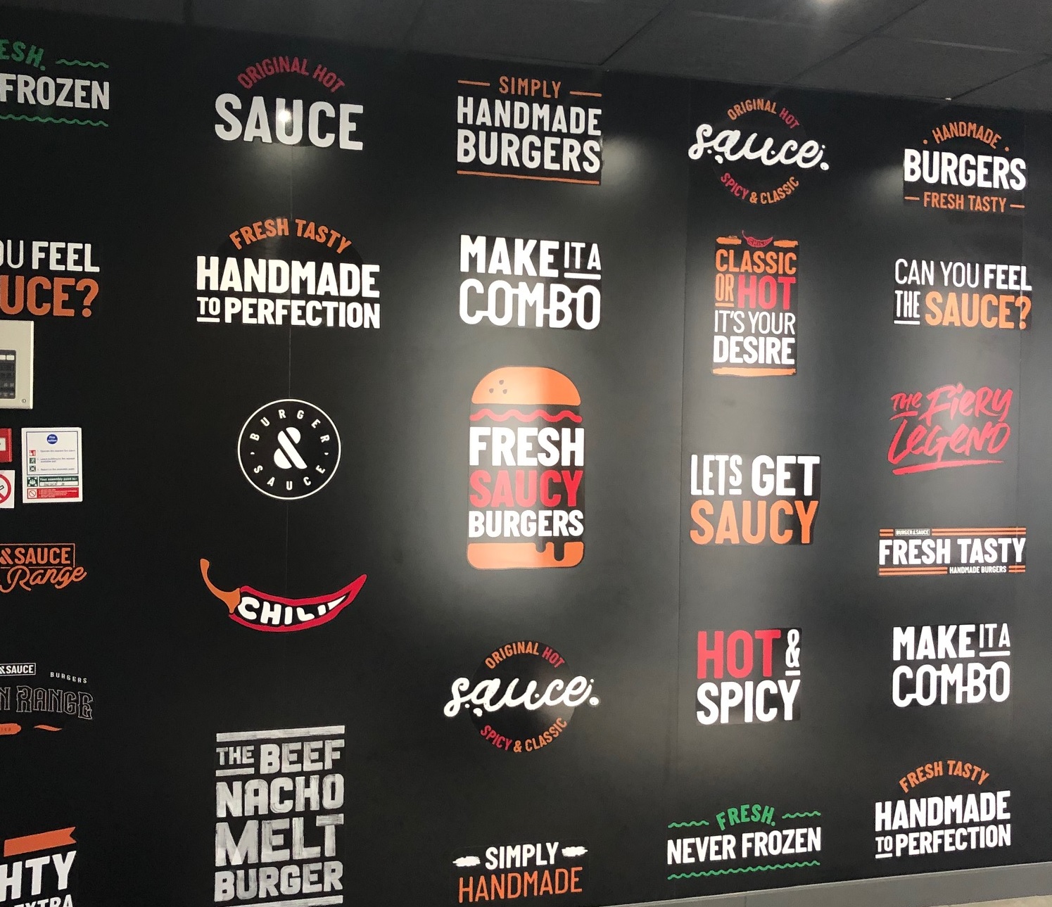 Burger and Sauce in Nottingham Wall Art The Nottingham Food Blog