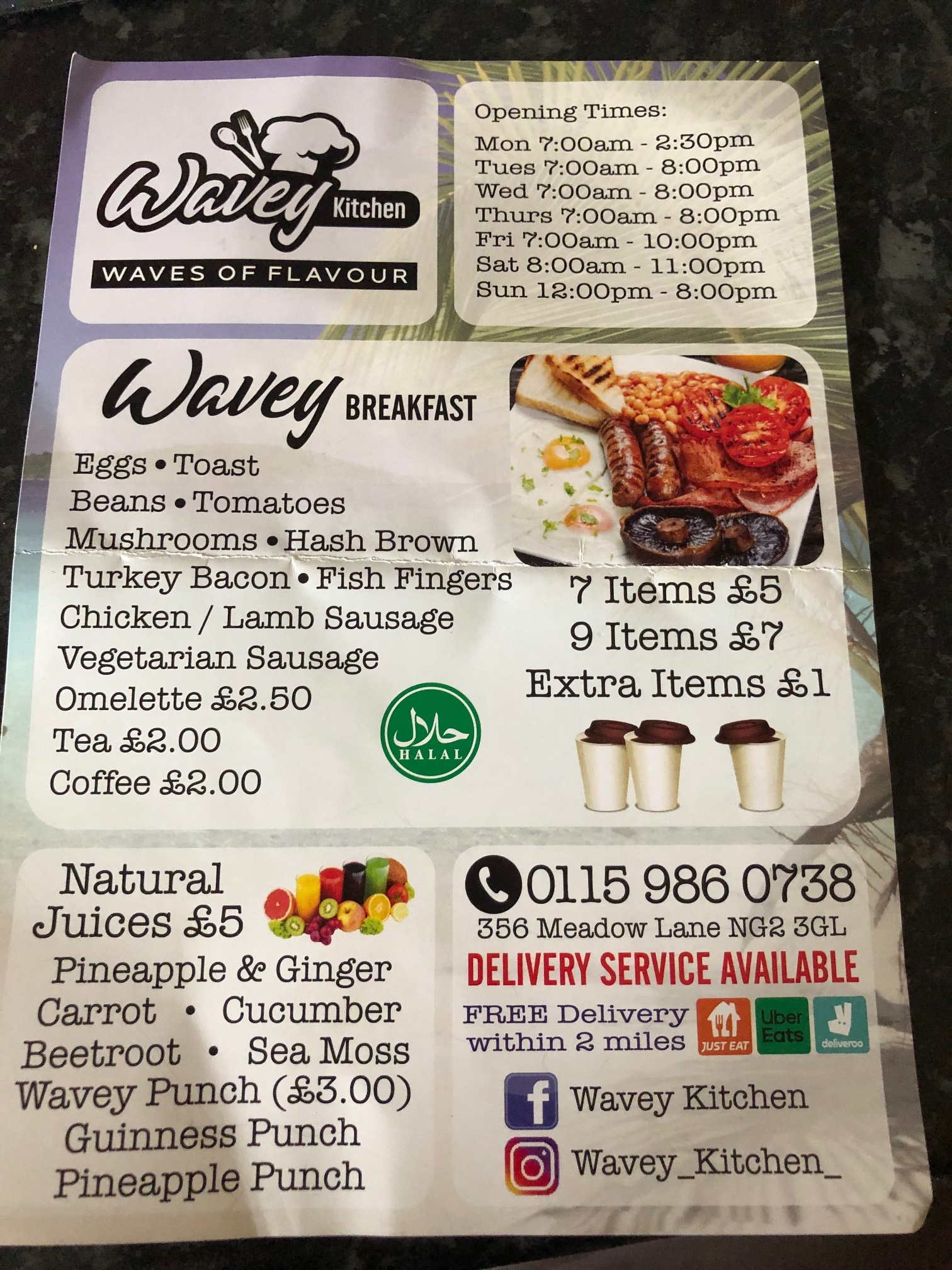 Wavey Kitchen Breakfast Menu The Nottingham Food Blog